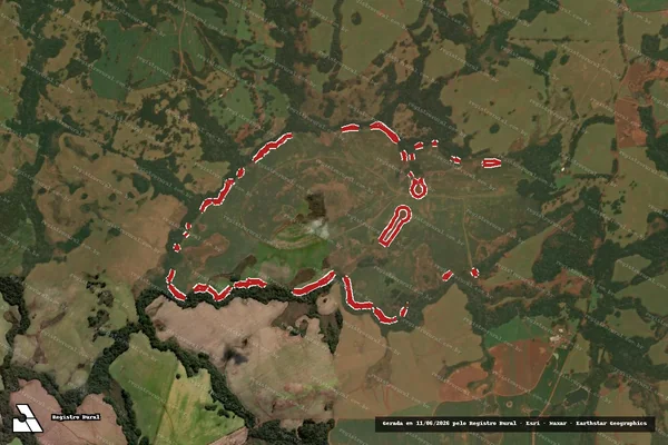 Imagem de satélite de Infração da Flora em Vacaria - RS