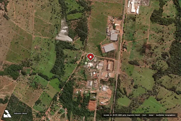 Imagem de satélite — Embargo IBAMA — Infração Ambiental — Paraíso do Tocantins/TO