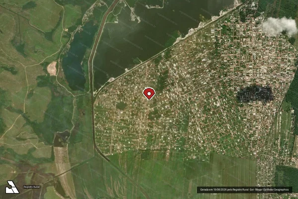 Imagem de satélite — Embargo IBAMA — Infração Ambiental - Cabo Frio/RJ