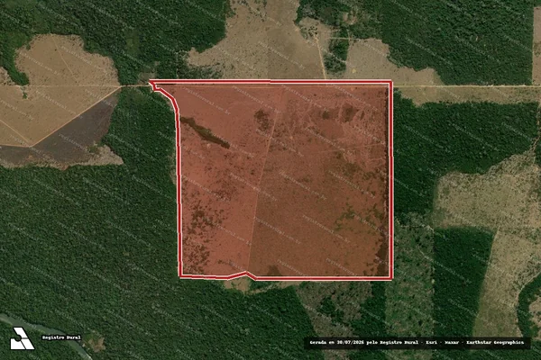 Imagem de satélite de Infração Ambiental em Colniza - MT