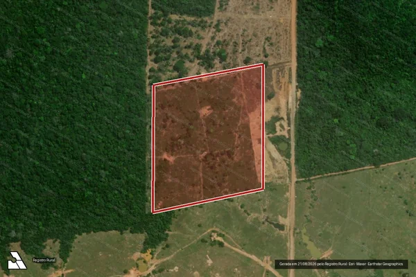 Imagem de satélite de Infração da Flora em Porto Velho - RO