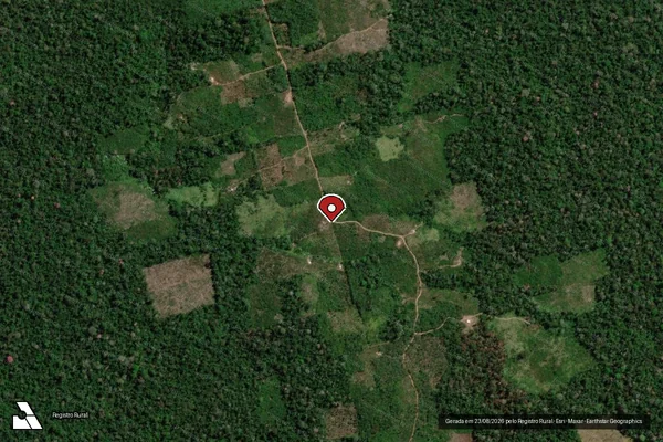 Imagem de satélite — Embargo IBAMA — Infração da Flora - Uruará/PA