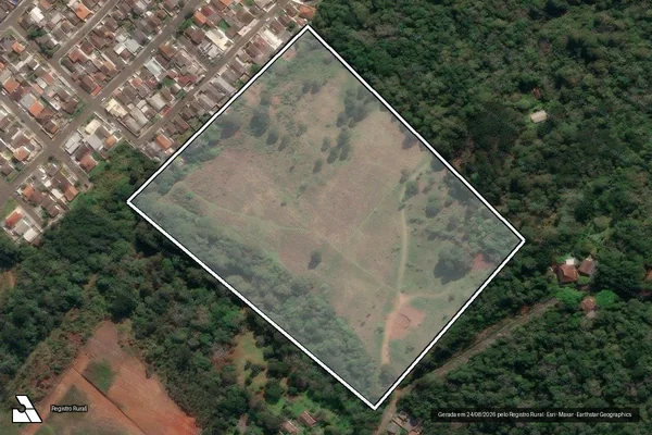 Imagem de satélite de Infração Ambiental em União da Vitória - PR