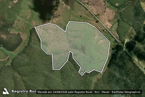 Imagem de satélite de Infração da Flora em Curral Velho - PB