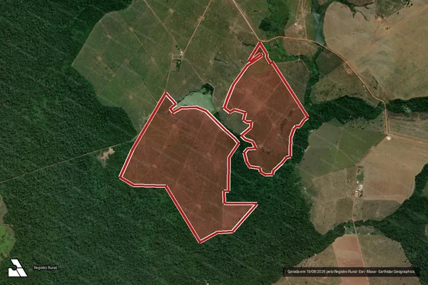 Imagem de satélite de Infração da Flora em São Félix do Xingu - PA