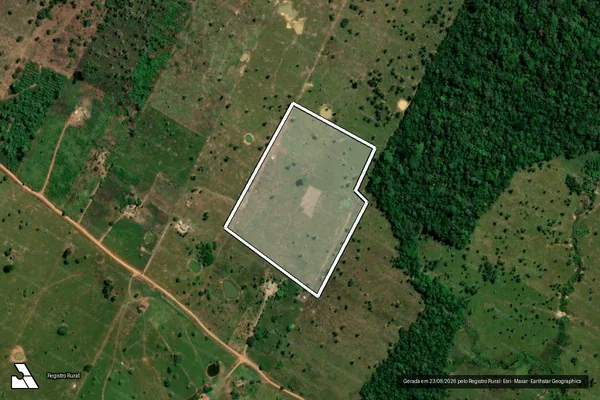 Imagem de satélite de Desmatamento em Porto Velho - RO