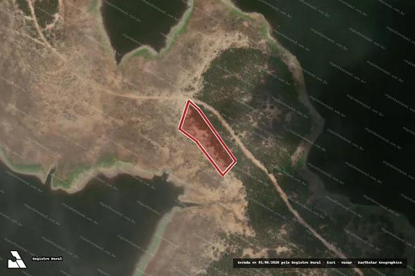 Imagem de satélite — Embargo IBAMA — Desmatamento — Cacimba de Areia/PB