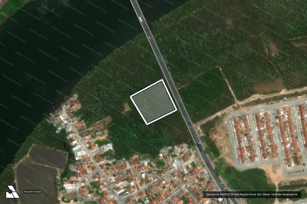 Imagem de satélite de Infração Ambiental em Aracaju - SE