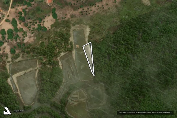 Imagem de satélite — Embargo IBAMA — Infração Ambiental - Pacatuba/SE