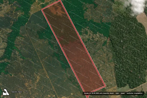 Imagem de satélite de Infração da Flora em Lábrea - AM