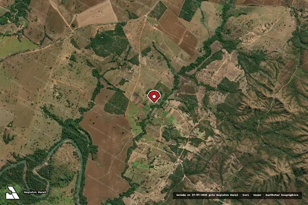 Imagem de satélite de Infração de Licenciamento(Não Classificada-Móvel) em Mimoso de Goiás - GO (marcador da localização)