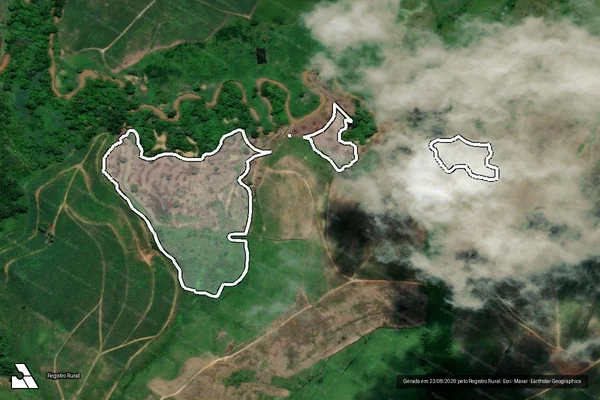 Imagem de satélite de Infração da Flora em Novo Lino - AL