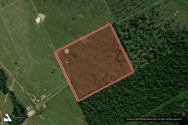 Imagem de satélite de Infração da Flora em Candeias do Jamari - RO