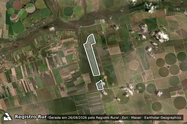 Imagem de satélite de Infração da Flora em Barreiras - BA