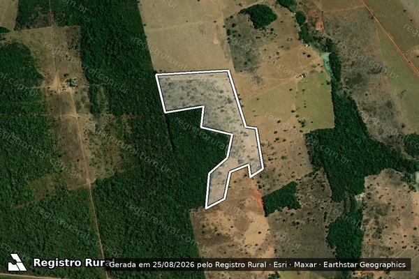 Imagem de satélite de Infração da Flora em São José do Xingu - MT