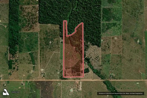 Imagem de satélite de Infração Ambiental em Candeias do Jamari - RO