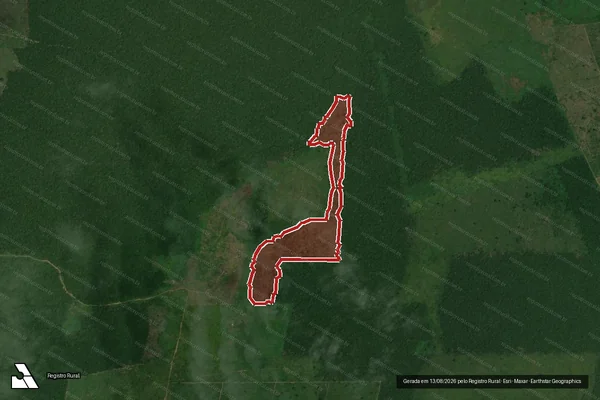 Imagem de satélite de Infração Ambiental em Apuí - AM