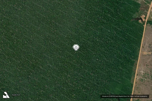 Imagem de satélite — Embargo IBAMA — Infração da Flora - Tapauá/AM