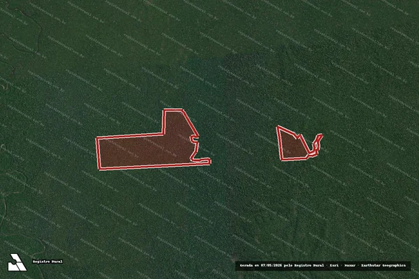 Imagem de satélite de Infração da Flora em Lábrea - AM