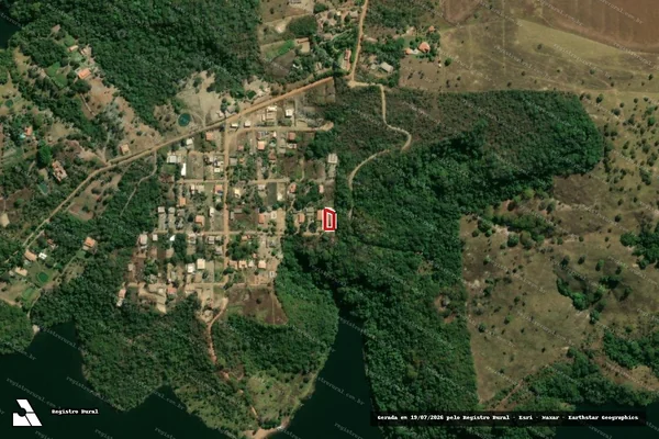 Imagem de satélite — Embargo IBAMA — Infração da Flora — Santo Antônio Do Descoberto/GO