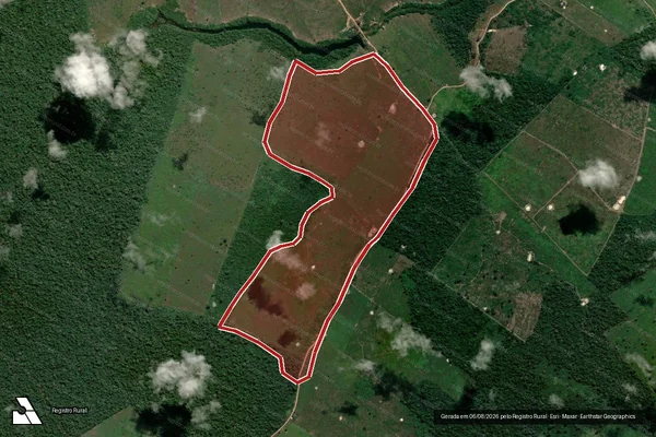 Imagem de satélite de Infração Ambiental em Senador José Porfírio - PA