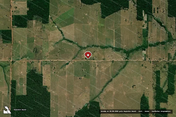 Imagem de satélite — Embargo Ambiental - São Francisco do Guaporé/RO