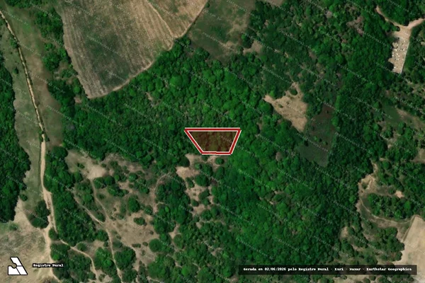 Imagem de satélite — Embargo IBAMA — Infração da Flora - Marcação/PB