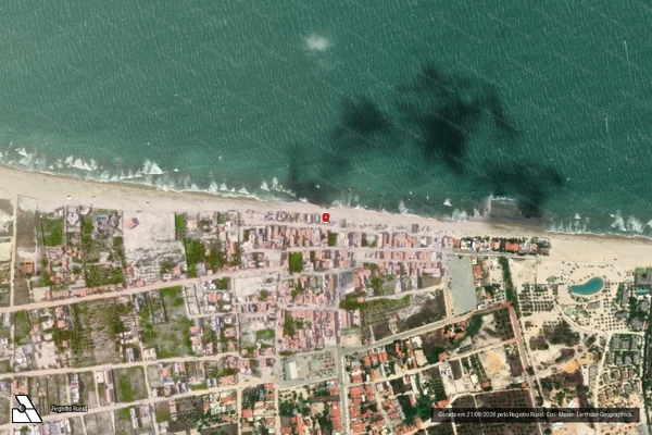 Imagem de satélite — Embargo IBAMA — Infração Ambiental - Cruz/CE