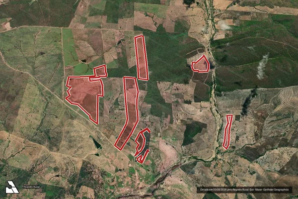 Imagem de satélite de Infração da Flora em Batalha - AL