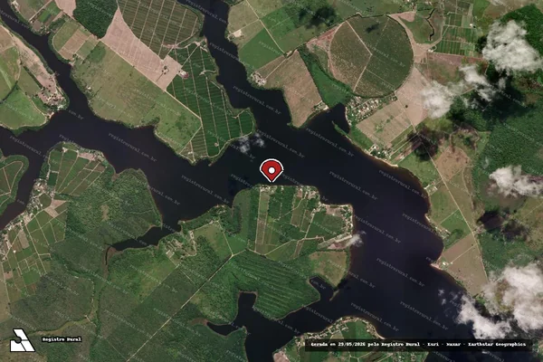 Imagem de satélite — Embargo IBAMA — Infração Ambiental - Aracruz/ES