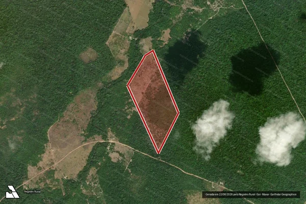 Imagem de satélite de Infração Ambiental em Mucajaí - RR