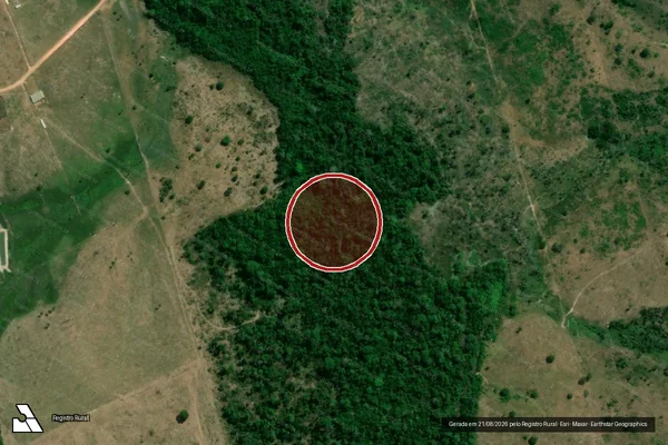 Imagem de satélite de Infração Ambiental em Novo Repartimento - PA