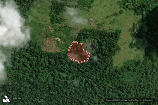 Imagem de satélite de Infração da Flora em Senador José Porfírio - PA