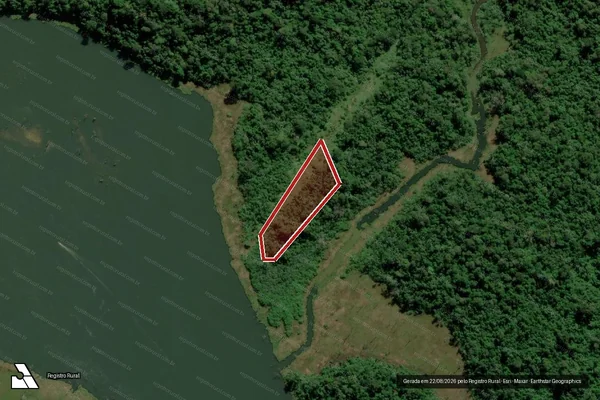 Imagem de satélite de Infração Ambiental em Jacareacanga - PA