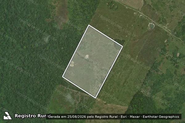 Imagem de satélite de Desmatamento em Cantá - RR