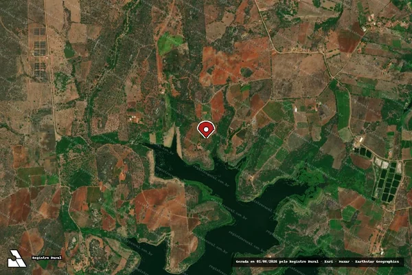 Imagem de satélite — Embargo IBAMA — Infração Ambiental - Boqueirão/PB