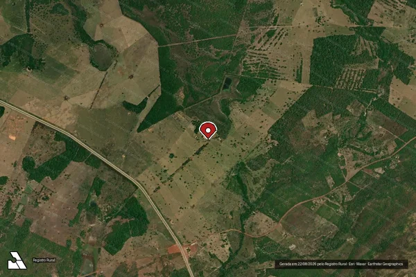 Imagem de satélite — Embargo IBAMA — Infração de Licenciamento(Não Classificada-Móvel) - Cuiabá/MT