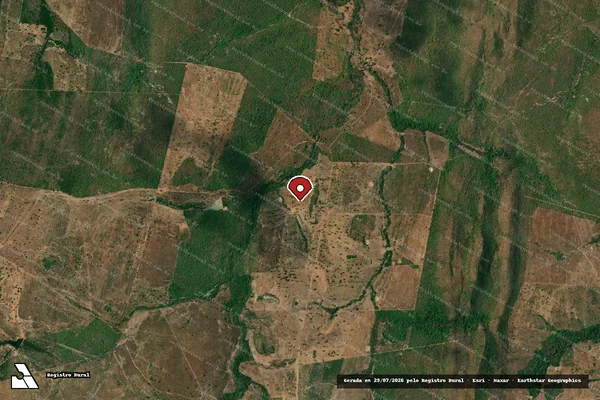 Imagem de satélite — Embargo IBAMA — Infração Ambiental — São Salvador do Tocantins/TO