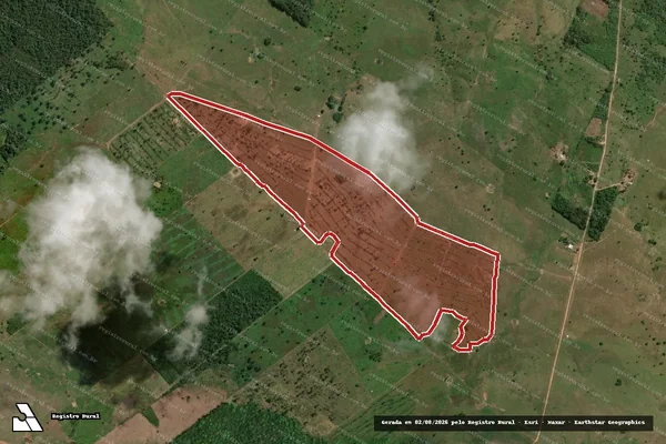 Imagem de satélite de Infração da Flora em Monte Alegre - PA
