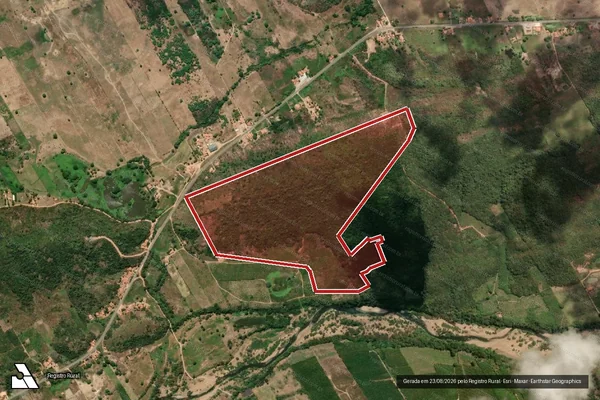 Imagem de satélite de Infração Ambiental em Jucás - CE
