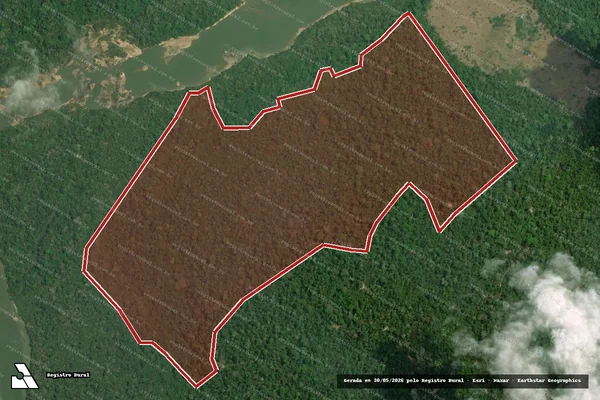 Imagem de satélite de Infração da Flora em Anapu - PA