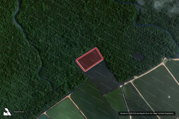 Imagem de satélite — Embargo Ambiental - Tibau do Sul/RN