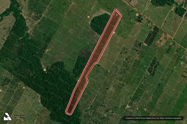 Imagem de satélite de Infração da Flora em Porto Velho - RO