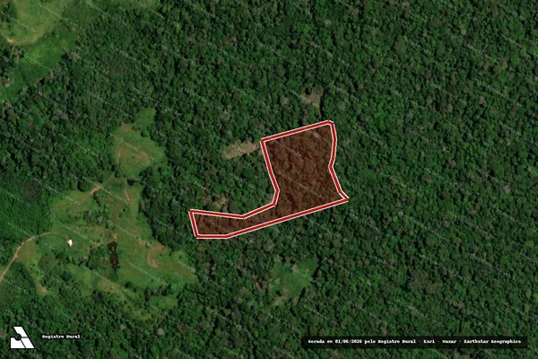 Imagem de satélite — Embargo IBAMA — Infração da Flora — Tarauacá/AC