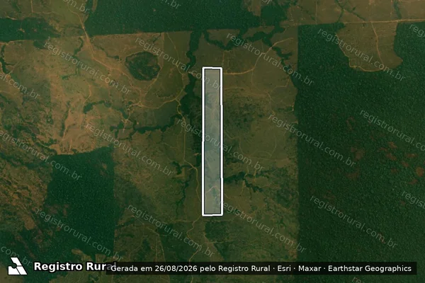 Imagem de satélite de Infração da Flora em Alto Paraíso - RO