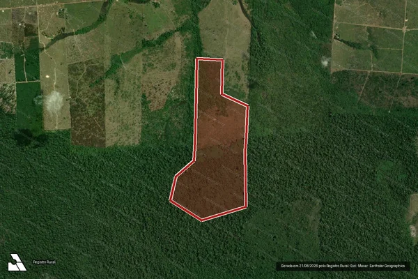 Imagem de satélite de Infração da Flora em Apuí - AM