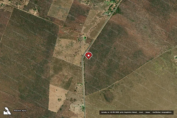 Imagem de satélite — Embargo IBAMA — Infração da Flora - Santa Rita de Cássia/BA