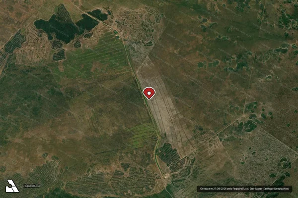 Imagem de satélite — Embargo IBAMA — Infração Ambiental - Porto Murtinho/MS