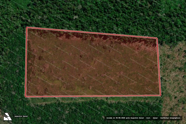 Imagem de satélite de Infração Ambiental em Apuí - AM