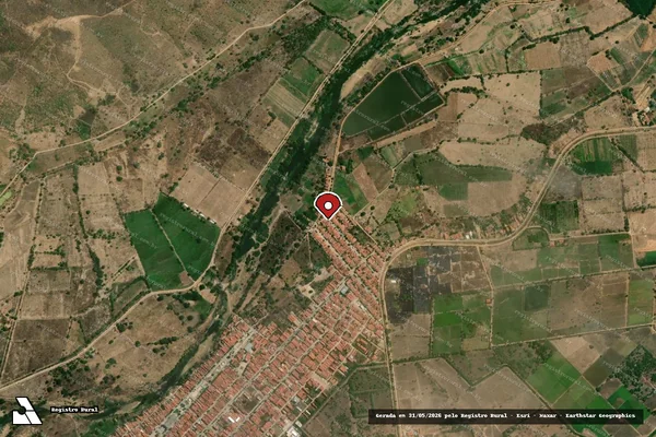 Imagem de satélite — Embargo IBAMA — Infração Ambiental — Icó/CE